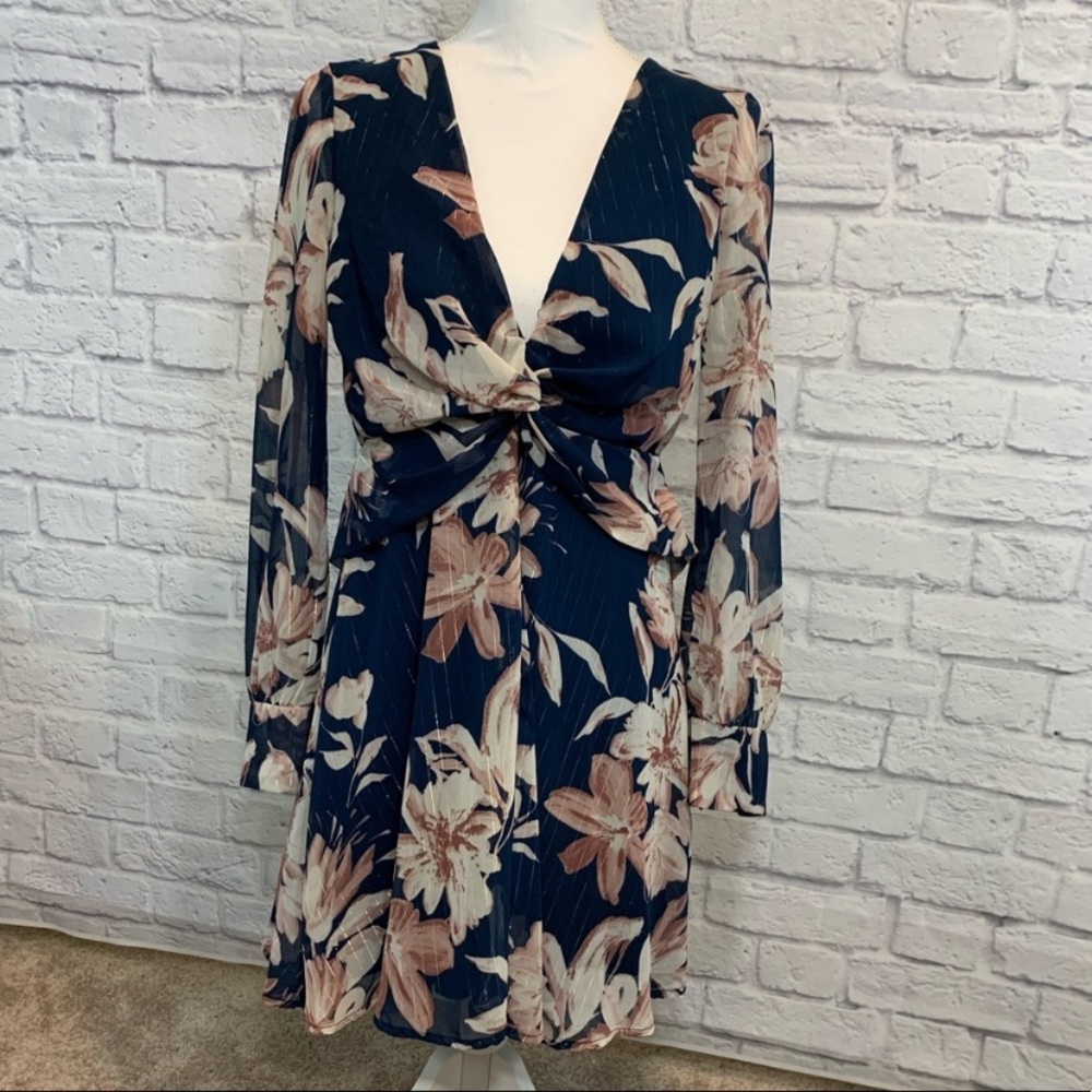 Lulu’s long sleeve floral dress